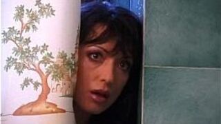 Cute busty brunette fucking in the bathroom - porn video