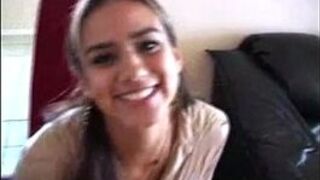 Two amateur teens experiment with sex - porn video