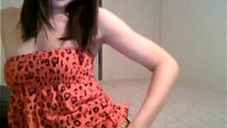 Fantastic babe in fishnet fingers her pussy - porn video