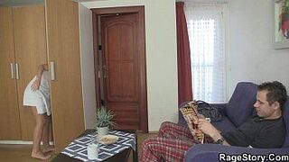 Teen slut takes it rough from behind - porn video