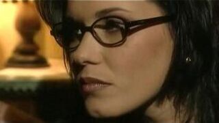 Jessica Gayle with glasses fucks as a real whore - porn video