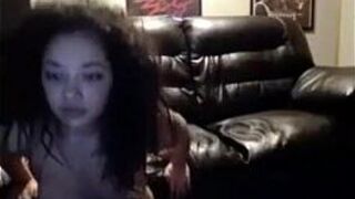 Beautiful ebony teen blowjob - porn video