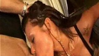 Sexy pornstar sucks and fucks on couch - porn video