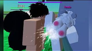 Bunnygirl got fucked by catboy after getting knocked out - porn video